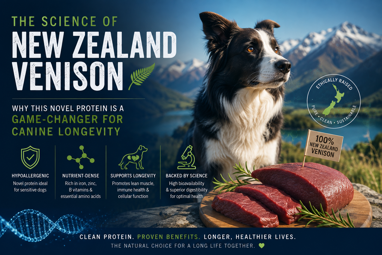 The Science of New Zealand Venison: Why This Novel Protein is a Game Changer for Canine Longevity