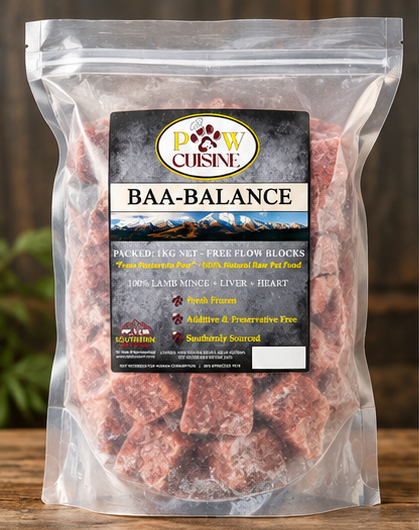 'BAA-BALANCE' (Lamb Mince + Liver + Heart)